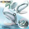 Set Suction Cup Soap Dish Box For Bathroom Shower Soap Sponge Holder With Drain Portable Leaf Shape Toilet Laundry Soap Rack Tray