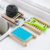 Gerechten 1 stks Handgemaakt houten zeepbox frame creatief gecontracteerde badkamer toiletzeep natuurlijke bamboe drop