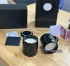 Designer Aromatherapy Candle Black Fashion Candele Set a 2 pezzi di pura scatola regalo per aromaterapia con fiore senza fumo fiore senza fumo