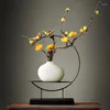 Vaser 1 kinesisk keramisk liten vas zen hem dekoration kreativ foajé vin skåp prydnad