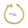 Link Armbanden Gold Plated Braclets for Women Dubai Bride Wedding Ethiopische armband Afrika Bangle sieraden Charme kettingfeestjes geschenken