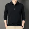 Men's Polos Formal Polo Sweatshirts Business T Shirts For Men Smooth Tops Y2k Sale High Brand Quality Korean Luxury Xl It F Male Clothes