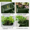 Planters Pots 4 pieces/set hanging garden plant wall flower pot container vertical green plastic box home decoration Q240429