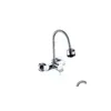 Kitchen Faucets Stream Spray Bubbler Bathroom Faucet Wall Mounted Dual Hole And Cold Water Flexible Pipe Mixer Drop Delivery Home Gard Ot3Lx