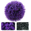 Decorative Flowers Artificial Boxwood Plants For Weddings - Purple 25cm And 30cm Sizes