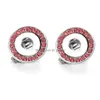 Stud Crystal 12mm Snap Earrings Mini Button Earring for Women Snaps Jewelry Drop Delivery DHGARDEN DH1BB