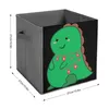 Sacs de rangement Happy Dino Avalanche Hodler Tank Pliant Boîte Poussiération Proof de Pet Toys Durable Portable Funny Debris Salle