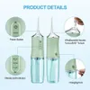 Oral Irrigator Portable Dental Water Flosser USB Rechargeable Water Jet Floss Tooth Pick 4 Jet Tip 220ml 3 Modes Teeth Cleaner 240429