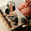 Zestawy herbaciarskie Bamboo pokrywka widelca czajnik klip herbaty