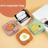 Sacs de rangement réutilisables Mini sac de dessin animé portefeuille compact Portefeuille étudiant charmant accessoires extérieurs