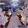 Decorative Flowers Wreaths Wedding Decoration 5Ft Tall 10 Piece/Lot Slik Artificial Cherry Blossom Tree Roman Column Road Leads Fo Dh1Pp