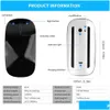 Mice Bluetooth 4.0 Wireless Mouse Rechargeable Silent Mti Arc Touch Tra-Thin Magic For Laptop Ipad Pc Book Drop Delivery Computers Net Otmdj