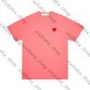 Commes des Garcon Play T Shirt CDGS Designer Tee Com des garcons Play Heart Logo Print T-shirt TEE Blue Heart Unisex Japan Japan Najlepsza jakość euro rozmiar 841