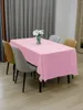 Table Cloth Solid Peva Plastic Plain Color Disposable Tablecloth Thickened Waterproof El Wedding Banquet Blue