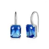 Stud Earrings S925 Silver Niche Temperament Gradually Changing Color Personalized Fashion Colorful Jewelry For Women