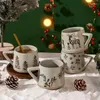 Tazze shxing ceramica tazza tazza tazza resistente al calore tazza per succo di latte d'acqua del latte ristorante regalo di Natale