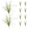 Decoratieve bloemen 10 stks kunstmatige planten gras struiken levensecht groen stengels nep