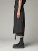 Herrenhosen Mehrschichtige Struktur Pantskirt Unisex Yamamoto-Männer Homme Culottes Qide Bein Japan Stil Qualitätskleidung