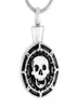 Pendanthalsband Skull Mini Steem Punk Halsband för mänskliga gåvor Ashes Cremation Urn Jewelry Keepsake Whole238K7717437