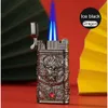 Modèle de dragon de style chinois Debang Torche à jet à flamme double sans gaz