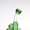 Modello di cactus verde H23 cm all'ingrosso bronco di vetro/vetro brongs bongs tubo/9 pollici di tubi di vetro di bong d'acqua