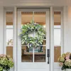 Decoratieve bloemen 16 inch voordeur veer krans muur decoratie multipurpose zomer handgemaakt voor raam veranda lichtgewicht duurzaam