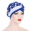 Beanie/Kafatası Kapakları Hindistan Siyah Beyaz Örgü Modal Jersey Türban Şapkaları Beanie Bonnet Canner İslami Maşaya Kanser Kemo Kapakları Müslüman Saç Besleme Kapakları D240429