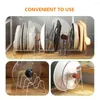 Kitchen Storage Three Layer Pot Lid Rack Cover Holder While Cooking Utensil Vertical Pan Organizer And Iron Wire Holders Mug