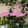 Decorations Solar Flamingo Light Outdoor Courtyard Decoration Light Waterproof Garden LED Patio Walkway Light Standing Landscape Yard Light