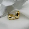 Designerörhängen Designerörhängen Sterling Sier Hoop Stud Gold Borsted Gold Color Circle Earring For Women Party Weddings Jewelry