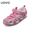 Uovo Childrens Schuhe Kinderkinder Sandalen für kleine Mädchen und Jungen Sommer Beachschuhe Eur #24-38 240424 geeignet
