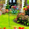 Decoraties Outdoor Decor Zonne -licht Kikker Swing Garden Decoratie Kikker Decoratief belang met welkom bord voor patio -landschap