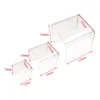 Jewelry Pouches Clear Acrylic Display Set Shelf Stand Holder Showcase Fixtures (3'' 4'' 5'')