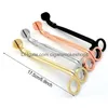 Snuffer in acciaio inossidabile a forbici Candele Schibrini Schizzi Olio Gold Rosa Light Tasco Deliverità Natalizia Dhmne Dhmne