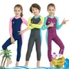 Kindertauchanzug Neoprenanzug Kinder für Jungen Mädchen Sonnencreme Langarm UV Schutz Badebekleidung Kinder Schnorchel Schwimmanzug