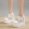 Casual Shoes Loafers for Women Summer Breattable Mesh Platform Sneakers Kvinna Bekväm slip på Zapatillas de Mujer