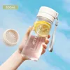 Water Bottles Plastic Sports Portable Leakage-proof Large Capacity Drinkware Cup Anti-Drop Frosted