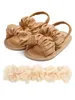 Sandalen zachte wolkvormige sandalen met hoofdbanden die geschikt zijn voor pasgeborenen en meisjes - comfortabele niet -slip open teen wandelschoen de