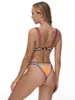 Women's Swimwear Women Sexy Back Buckle Bright Orange Terry Crochet Elastic Bikinis Swimsuit Towel Fabric Bikini Set