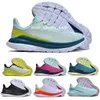 Hokah Mach 5 4 Race Running Shoes Everyday Run One One Zapato de Tenis Trainers Sneakers Men Woman White Castlerock Gray Blue Coral Black Size 36 - 46