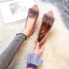 Sıradan Ayakkabı İçi Peluş Kürk Kadınlar Mink Saç Daireleri Büyük Boyut 43 Bayanlar Kış Sıcak Posty Ayak Tip Kürklü Moamers Fleeces Ballet