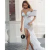 Ebi Ivory Sereia Aso ProM Vestido de baile de lacas de renda de laca
