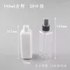 Storage Bottles 200pcs 100ml Empty Plastic Refillable PET Square Spray W/Fine Mist Atomizer Sprayers For DIY Home Cleaning Beauty Care