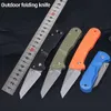 Outdoor Custom 5CR13 Folding Knife Multi-functional Camping Hunting Knife EDC Tool Self-defense Tactics Pocket Knife