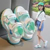 Girls Sandals 2024 Summer Big Kids Beach Fashion Sports Soft Soled Childrens for Little 240425