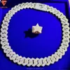 Индивидуальные S925 Серебряные льготы Звездные кольцо кольца, покрытые золотом VVS Moissanite Diamond Index Cuban модные украшения для мужчин