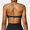 Bras Womens Halter Sport Bra sexy schöner Back Top Push Up Fitness BH Fitnessstudio Workout BH Fitness Top Sport atmungsaktiver Bra Y240426