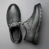 Kleiderschuhe Männer Schuh Retro Business Leder lässige dicke Sohlen für trendige Zapatos para Hombres Sapato Social Masculino