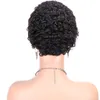 Parrucche tagliate pixie per donne nere corti afro ricci di capelli umani parrucche per capelli vergini brasiliani afroamericani parrucche afro afro a macchina full machine a macchina fatta