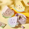 Bento Boxen Cartoon Bento Lunchbox für Kinder und Leckproof Obst -Behälter für Mädchen Jungen Kleinkinder mit 3 Fächern Mikrowelle Safe